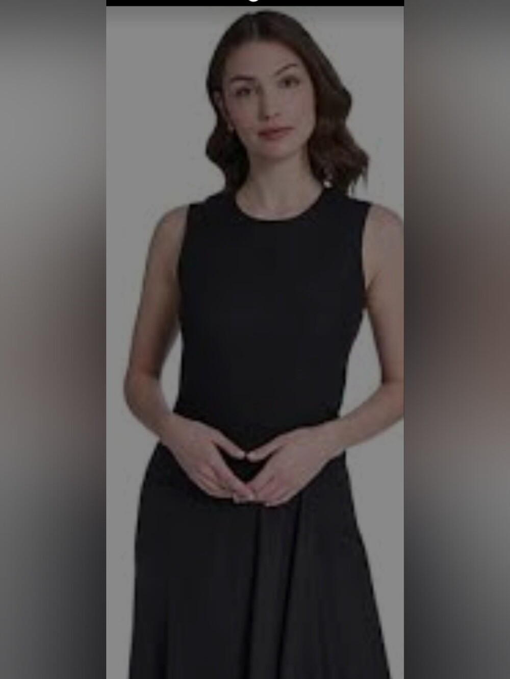 Banana Republic Black Dress Top with Label Detail